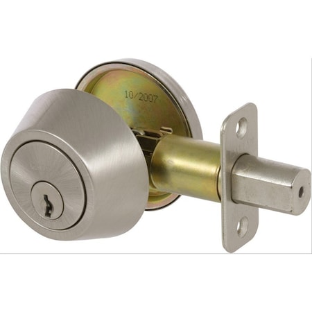 Delaney Hardware Callan Single Cylinder Satin Nickel Deadbolt KA2001